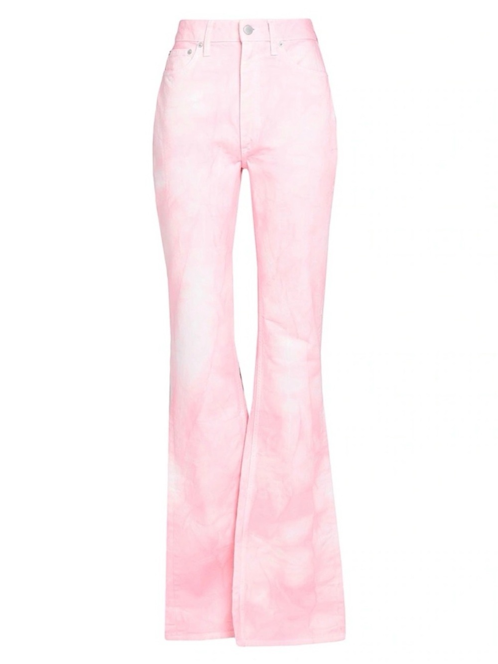Free People- We The Free Tie-Dye High Rise‎ Flare Jeans- Pink- Size 27